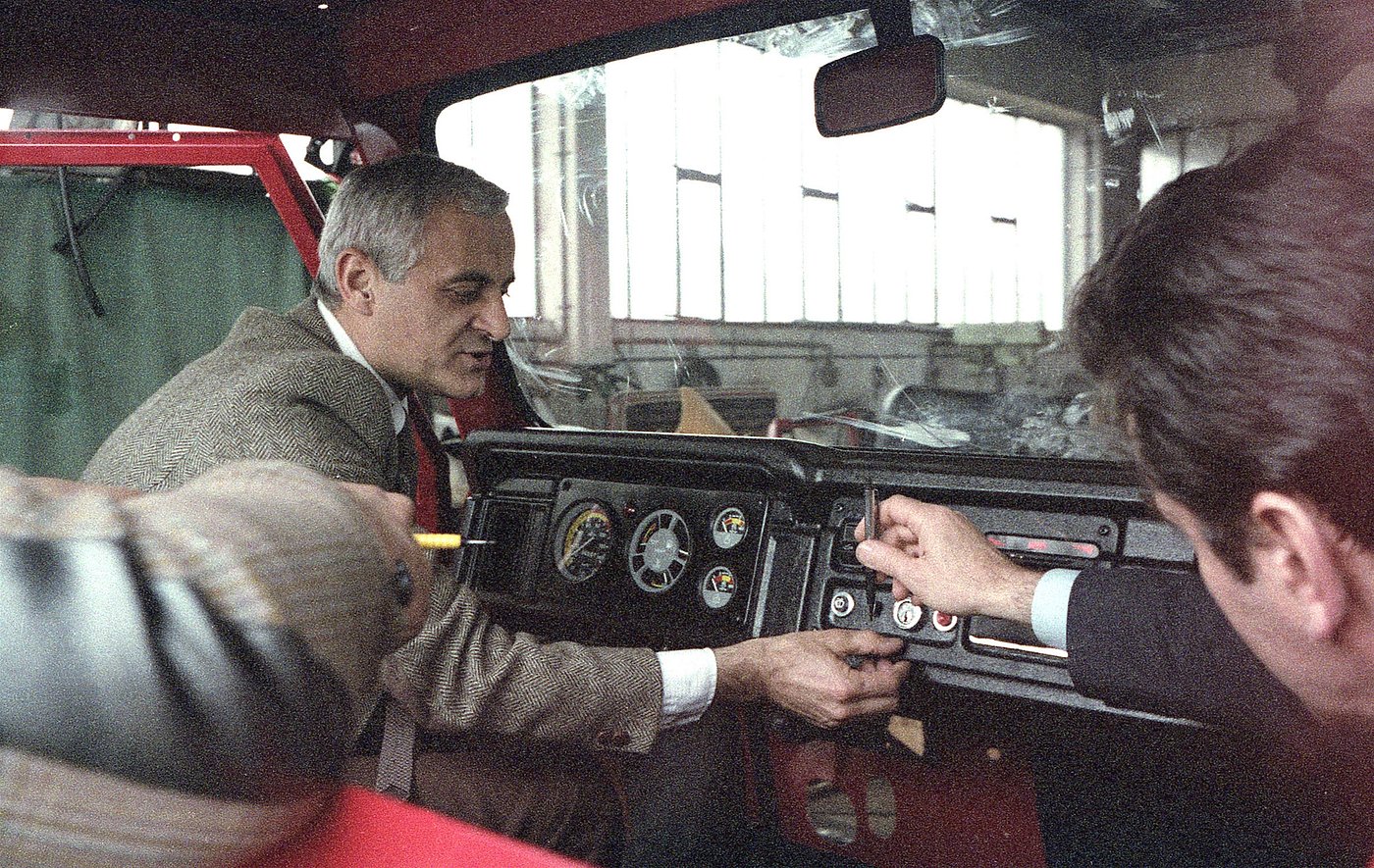 1984 Working on new designs for the Chrysler cabin