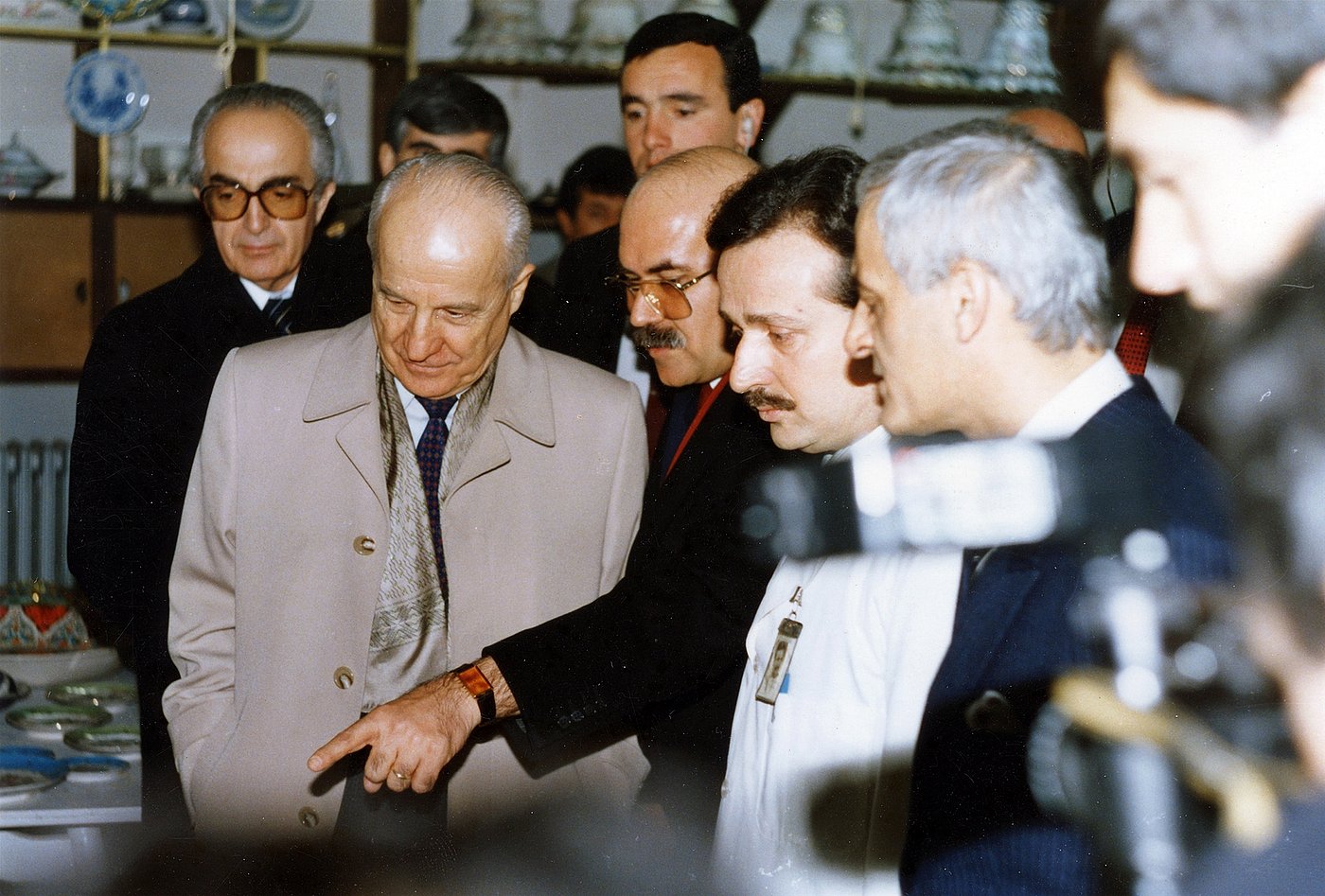 1986 Briefing President Evren as a member of the Sümerbank Yıldız Factory Marketing Board