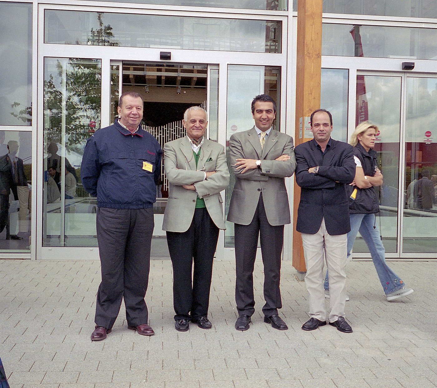 2000 Design Coordinator Ö. K. with Minister Erkan Mumcu at the opening of the Turkey Pavilion at Expo Hannover