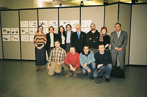 2004 At the exhibition of our designs at the FIAT factory in Turin