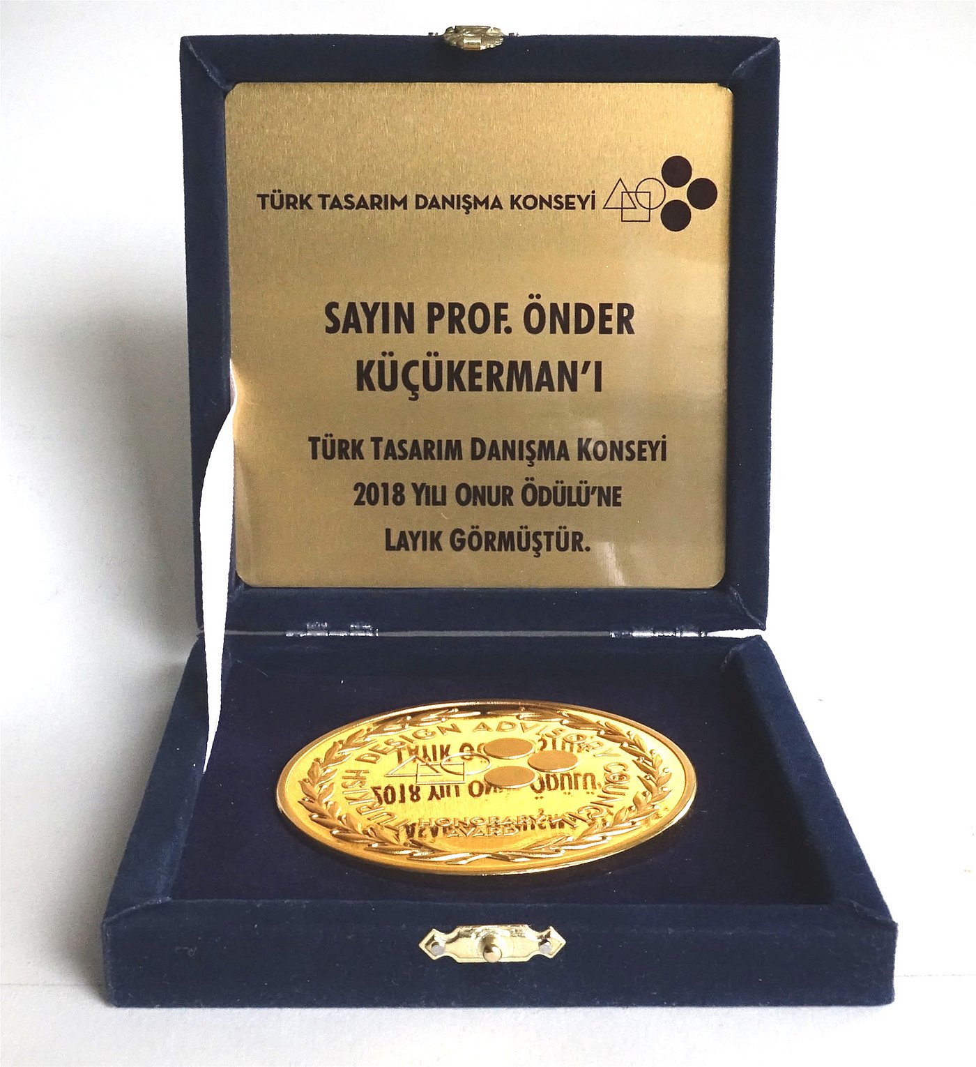 2019 February 11, Ministry of Industry TÜRKPATENT DESIGN AWARD medal