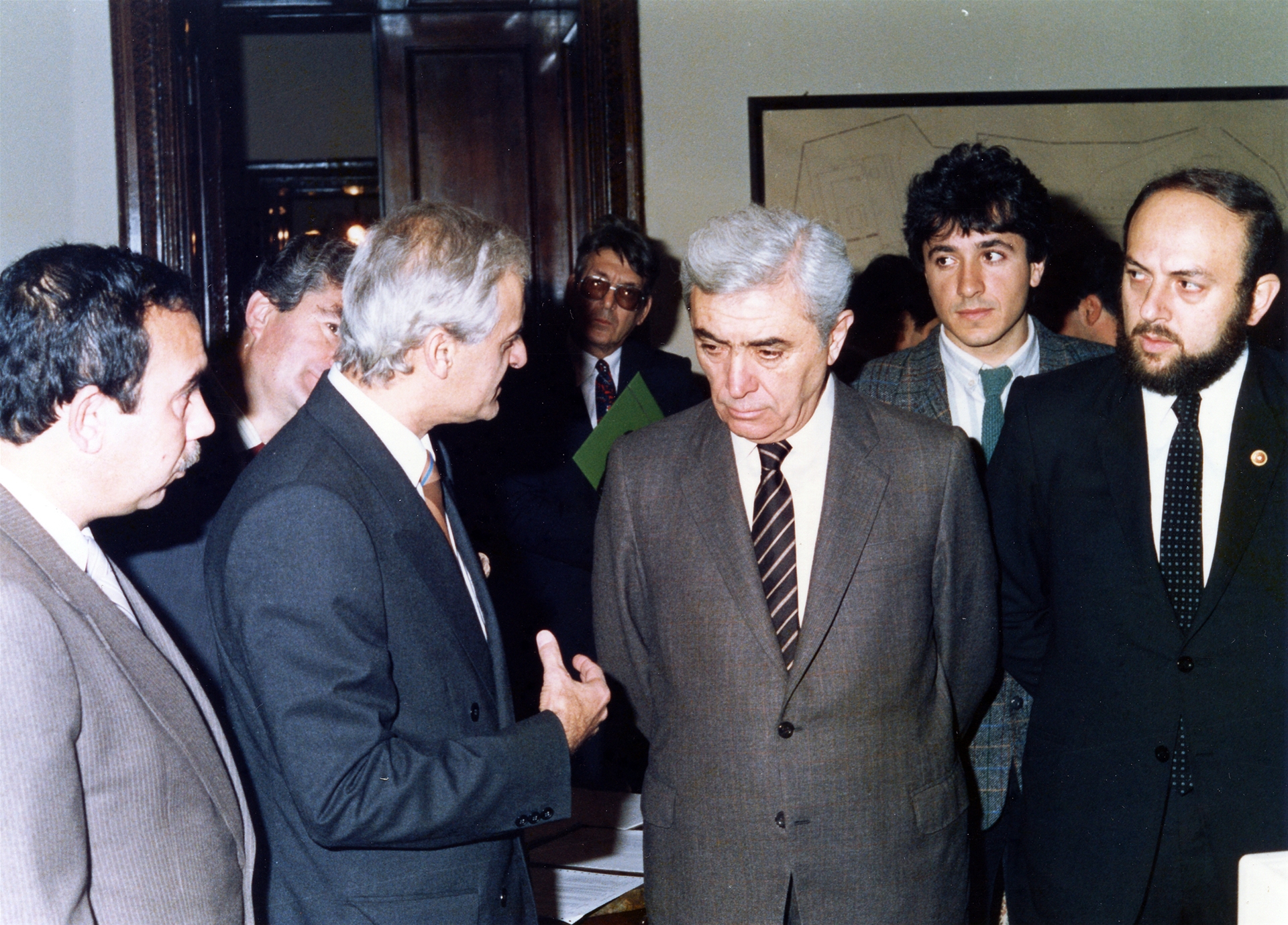 1986 TBMM Başkanı Necmettin Karaduman için Dolmabahçe Sarayı brifingi